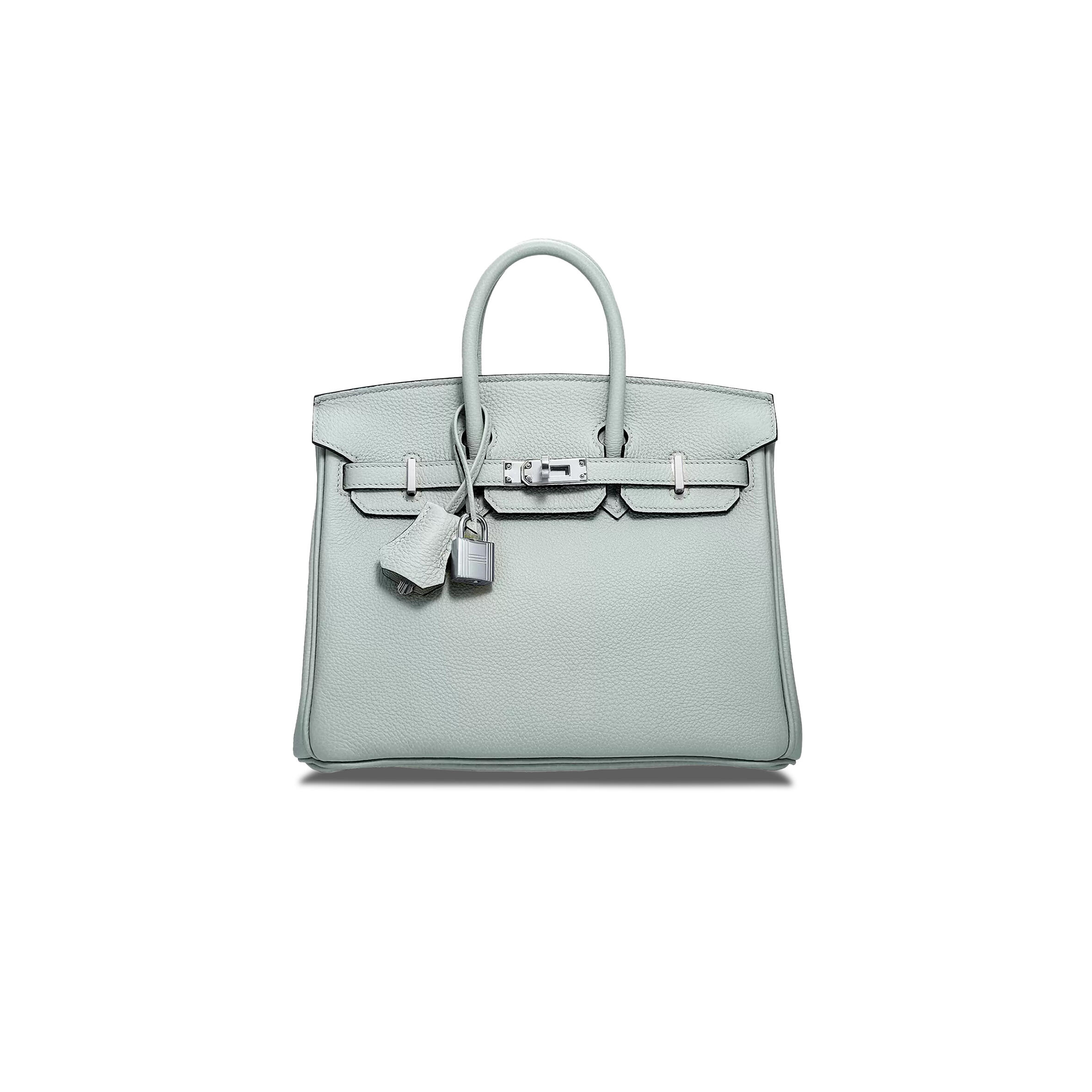 H**me5 BIRKIN 25 TOGO LEATHER CRYSTAL GREY SILVER BUCKLE 529794 (25*18*13cm) Master Quality